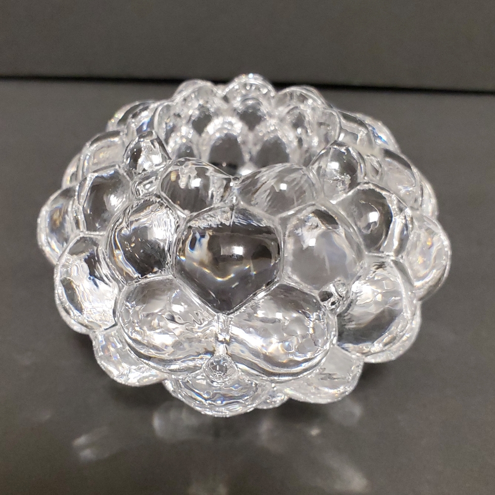 Orrefors Crystal Raspberry Candle Holder - Picture 4 of 12